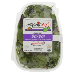 Organicgirl Organic 50 50 Spring Mix & Baby Spinach Salad Blend