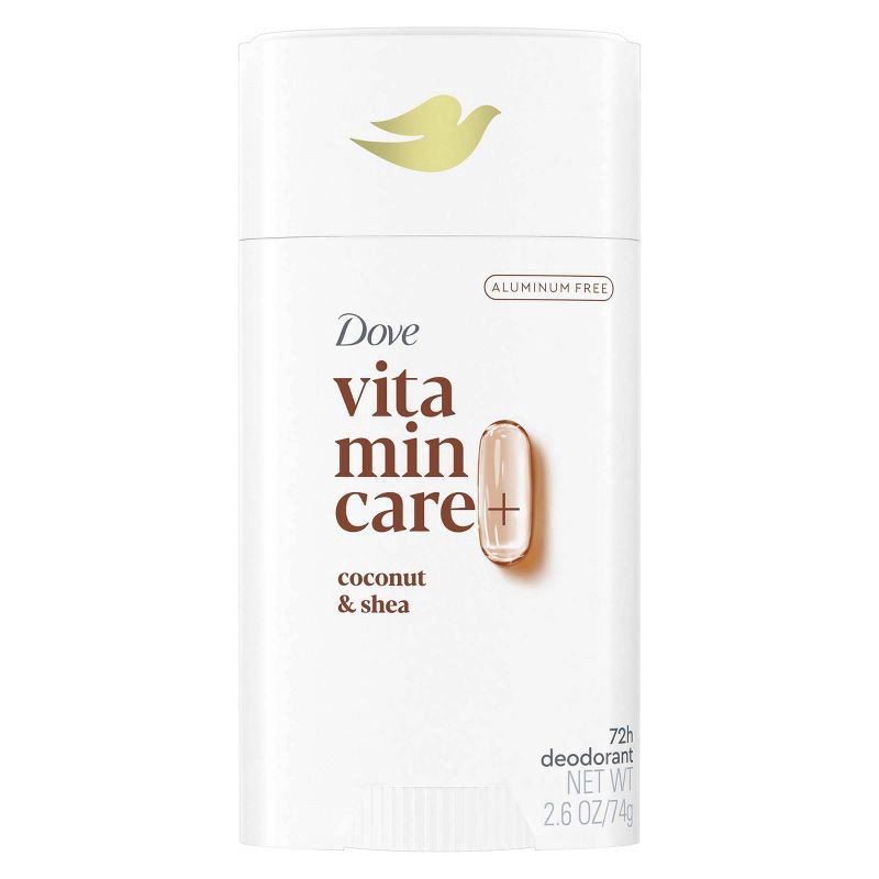 slide 1 of 7, Dove Beauty VitaminCare+ Aluminum Free Deodorant Stick with Niacinamide - Coconut & Shea - 2.6oz, 2.6 oz