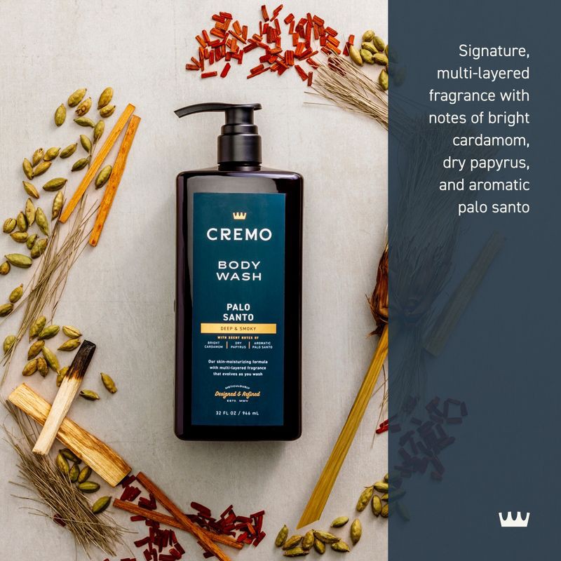 slide 3 of 7, Cremo Palo Santo Body Wash - 32 fl oz, 32 fl oz