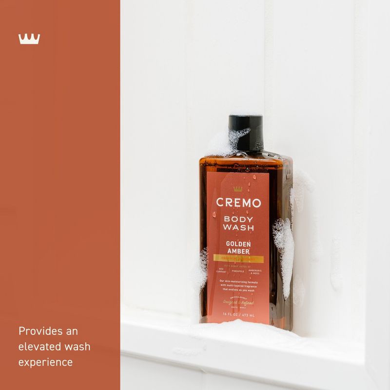 slide 4 of 7, Cremo Golden Amber Body Wash - 16 fl oz, 16 fl oz