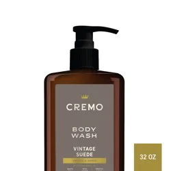 Cremo Vintage Suede Body Wash - 32 fl oz: Liquid, Pump Bottle, Whole Body, Normal Skin