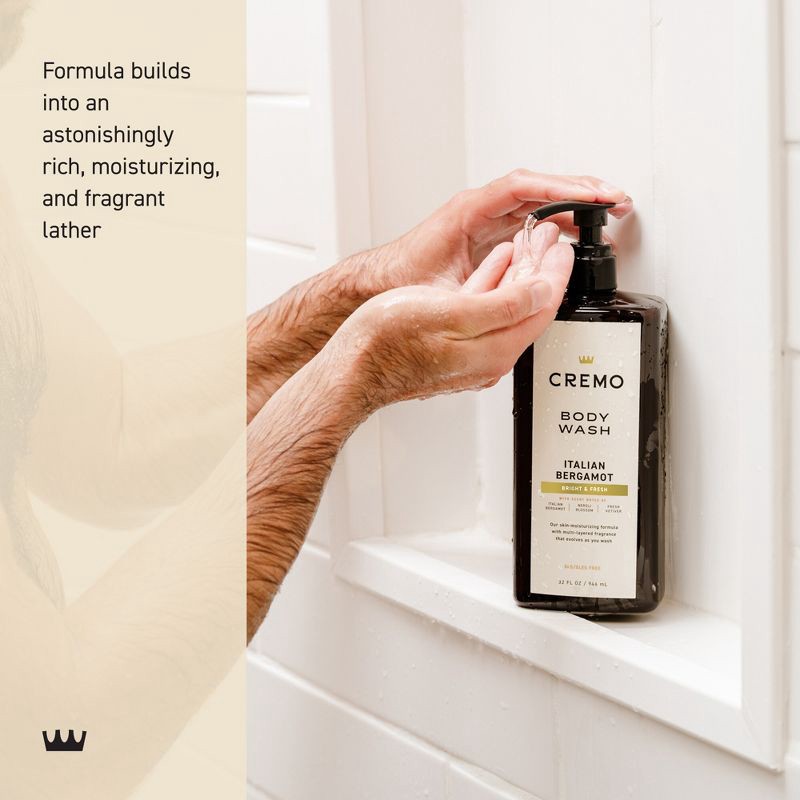 slide 5 of 7, Cremo Italian Bergamot Body Wash - 32 fl oz, 32 fl oz