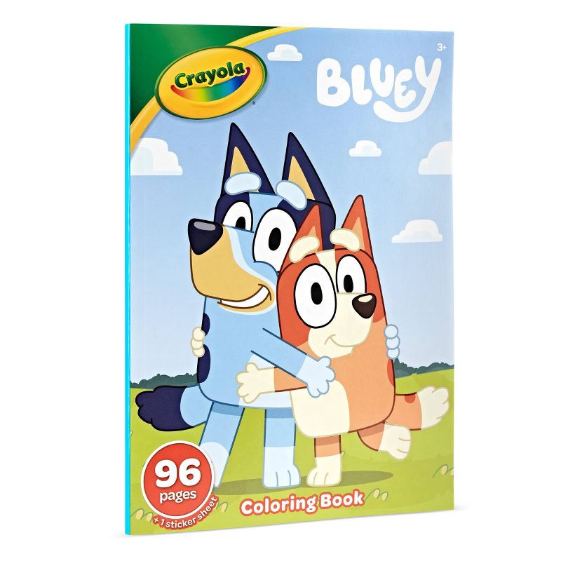 slide 2 of 5, Crayola 96pg Bluey Coloring Book: Stickers & Creative Thinking for Kids, Ages 3+, 10.75" x 7.75", 1 ct