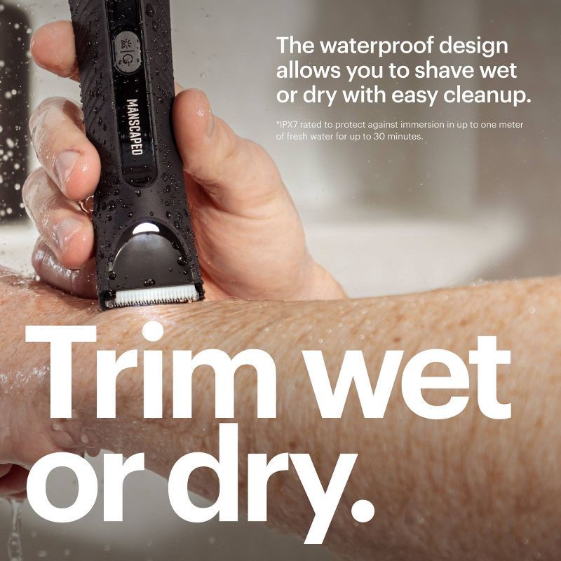 slide 6 of 13, Manscaped The Lawn Mower 3.0 Plus Essentials Shaving Kit, SkinSafe Electric Groin and Body Hair Trimmer, Men's Grooming Gift Set, 1 ct