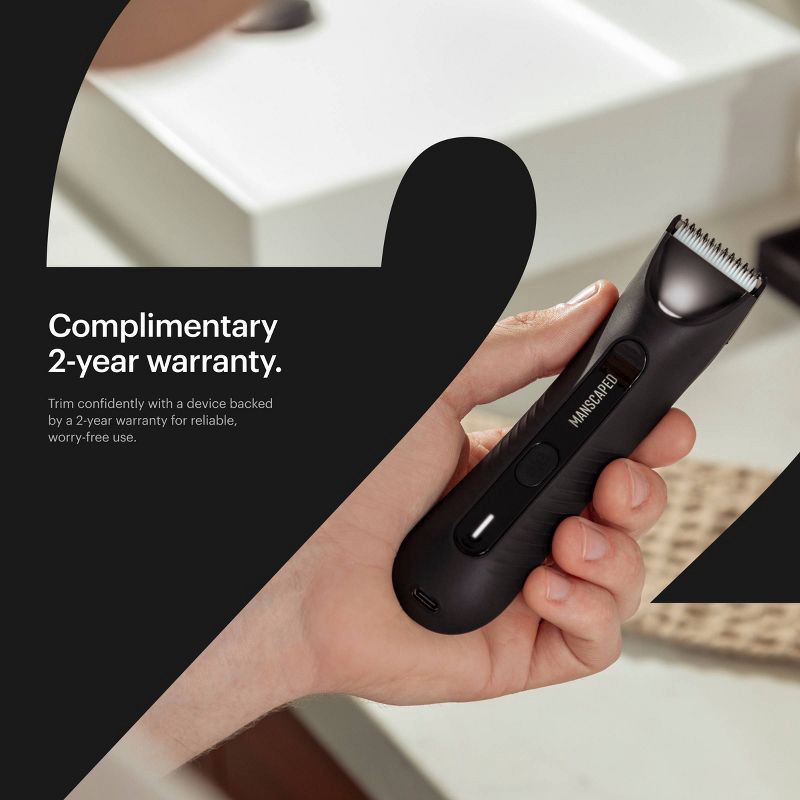 slide 7 of 13, Manscaped The Lawn Mower 3.0 Plus Essentials Shaving Kit, SkinSafe Electric Groin and Body Hair Trimmer, Men's Grooming Gift Set, 1 ct