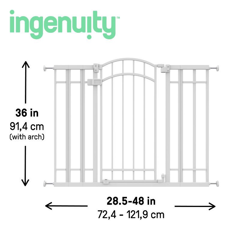 slide 3 of 16, Summer by Ingenuity The Doorway 48W Series Baby and Dog Gate – White, 1 ct