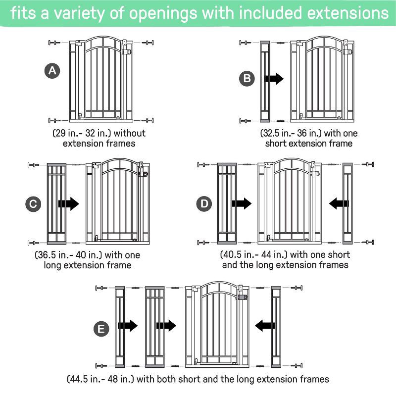slide 9 of 16, Summer by Ingenuity The Doorway 48W Series Baby and Dog Gate – White, 1 ct