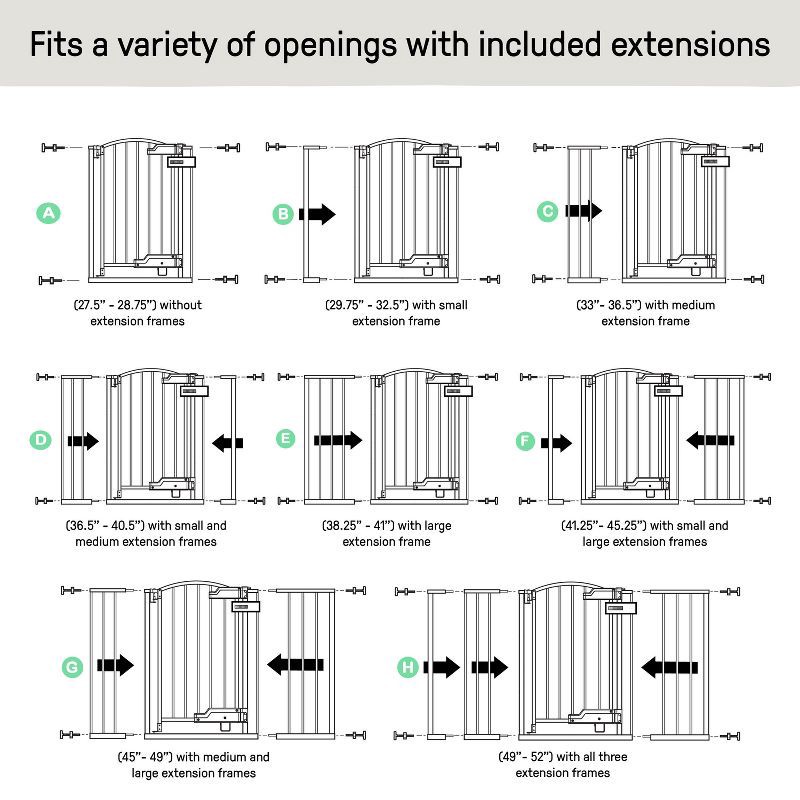 slide 8 of 12, Summer by Ingenuity The Thruway 52W Series with Glide Open - Espresso Gate, 1 ct