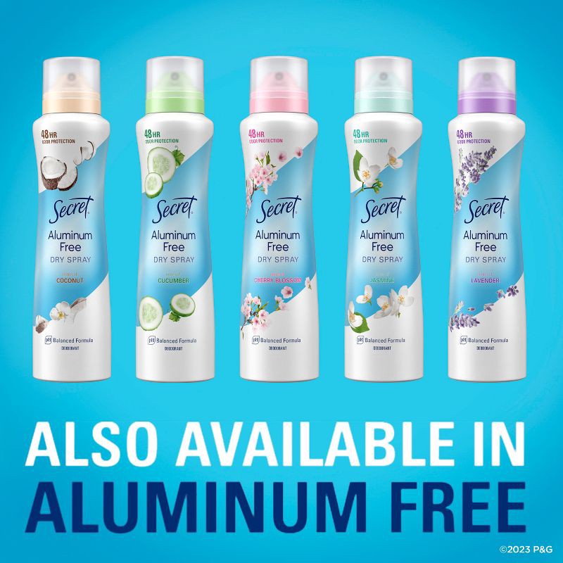 slide 5 of 12, Secret Dry Spray Antiperspirant and Deodorant for Women - Shower Fresh - 4.1oz, 4.1 oz