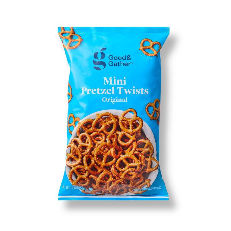 slide 1 of 4, Mini Pretzel Twists - 16oz - Good & Gather™, 16 oz