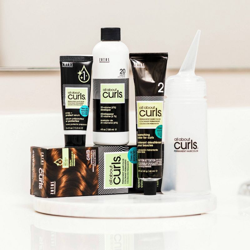 slide 3 of 5, All About Curls 20-Volume 6% Color Developer Permanent Hair Color - 4 fl oz, 4 fl oz