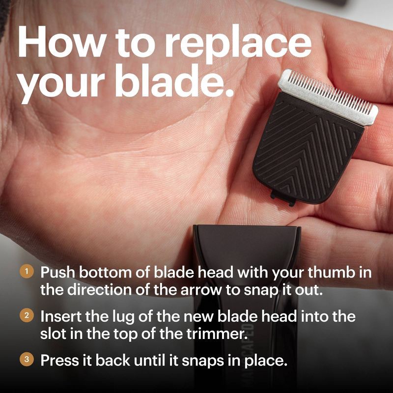 slide 7 of 7, MANSCAPED The Lawn Mower SkinSafe Replacement Blade, Electric Groin Hair Trimmer Ceramic Blade Head Refill, 1 Pack, 1 ct