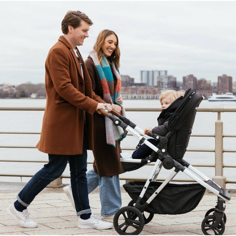 slide 2 of 11, Mockingbird Single-To-Double Stroller 2.0 - Black Windowpane, 1 ct