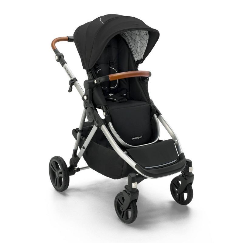 slide 1 of 11, Mockingbird Single-To-Double Stroller 2.0 - Black Windowpane, 1 ct