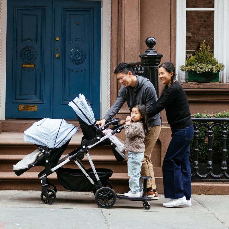slide 7 of 11, Mockingbird Single-To-Double Stroller 2.0 - Black Windowpane, 1 ct