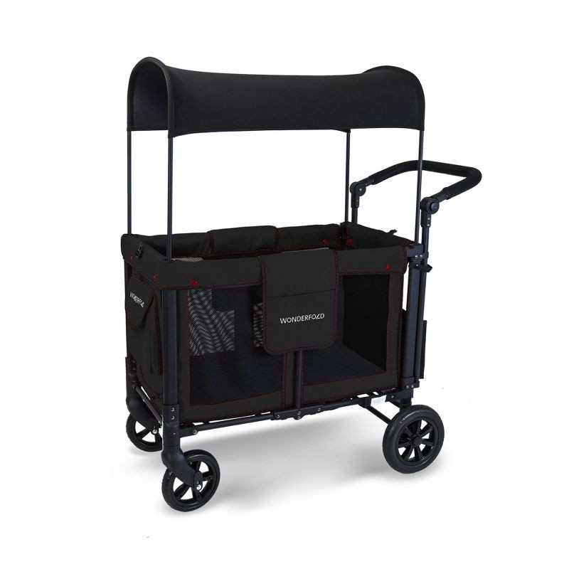 slide 3 of 9, WONDERFOLD W2 Original Stroller with Snack Tray, 1 ct