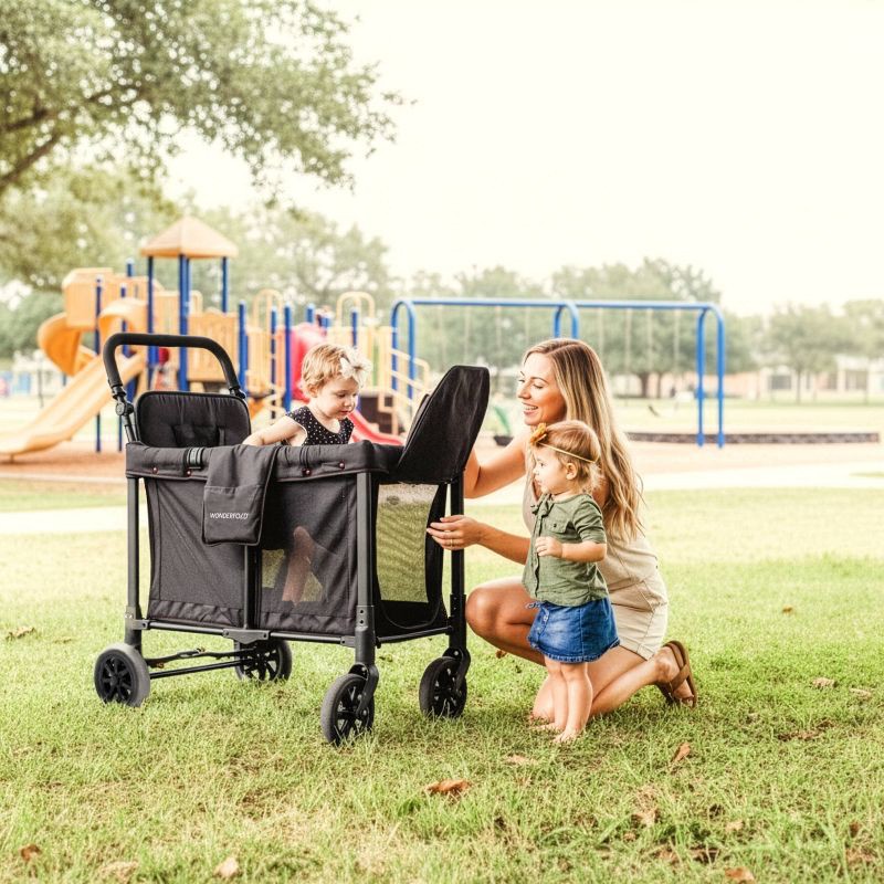 slide 7 of 10, WONDERFOLD W2 Original Stroller with Snack Tray, 1 ct