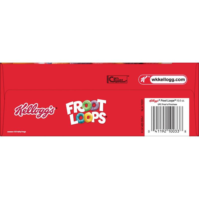 slide 11 of 12, Kellogg's Froot Loops Breakfast Cereal - 16.6oz, 16.6 oz