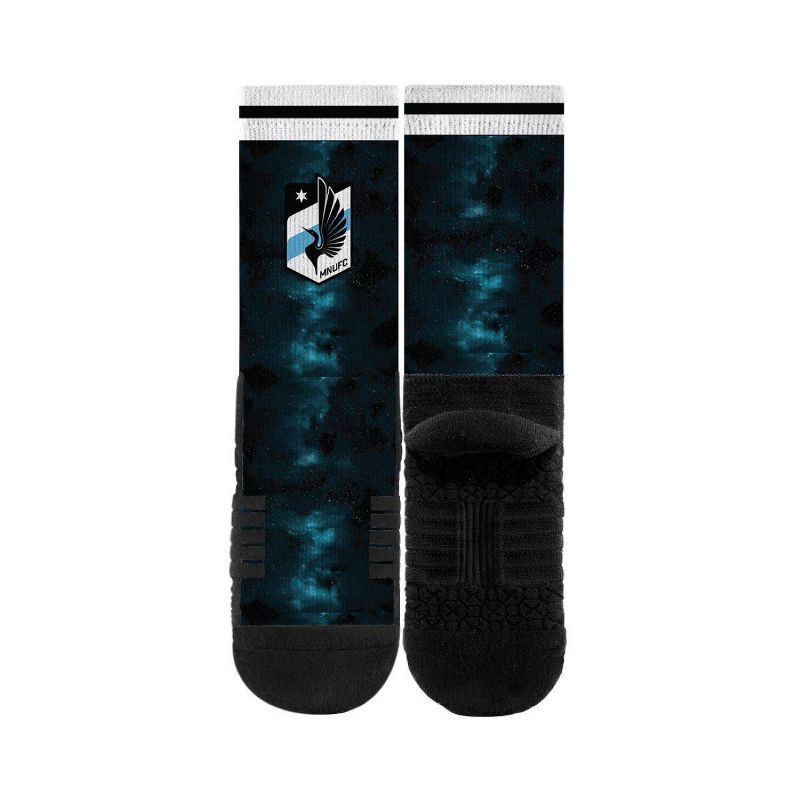 slide 2 of 2, MLS Minnesota United FC Premium Full Sub Kit Wear Socks: Cotton Knit Crew with Cushioned Heel and Toe, 1 ct