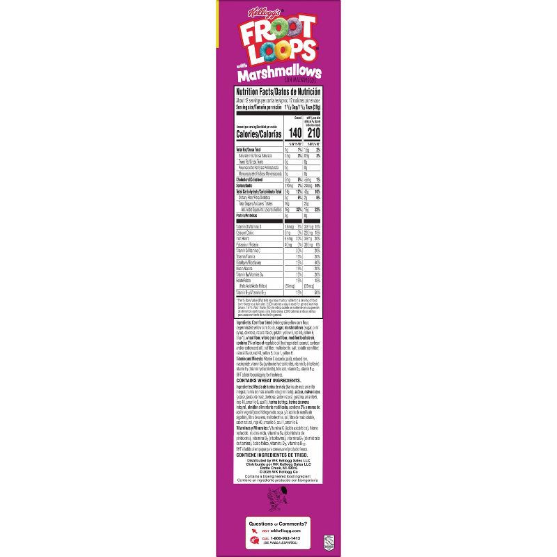 slide 9 of 11, Kellogg's Froot Loops With Marshmallow Breakfast Cereal - 16.2 oz, 16.2 oz