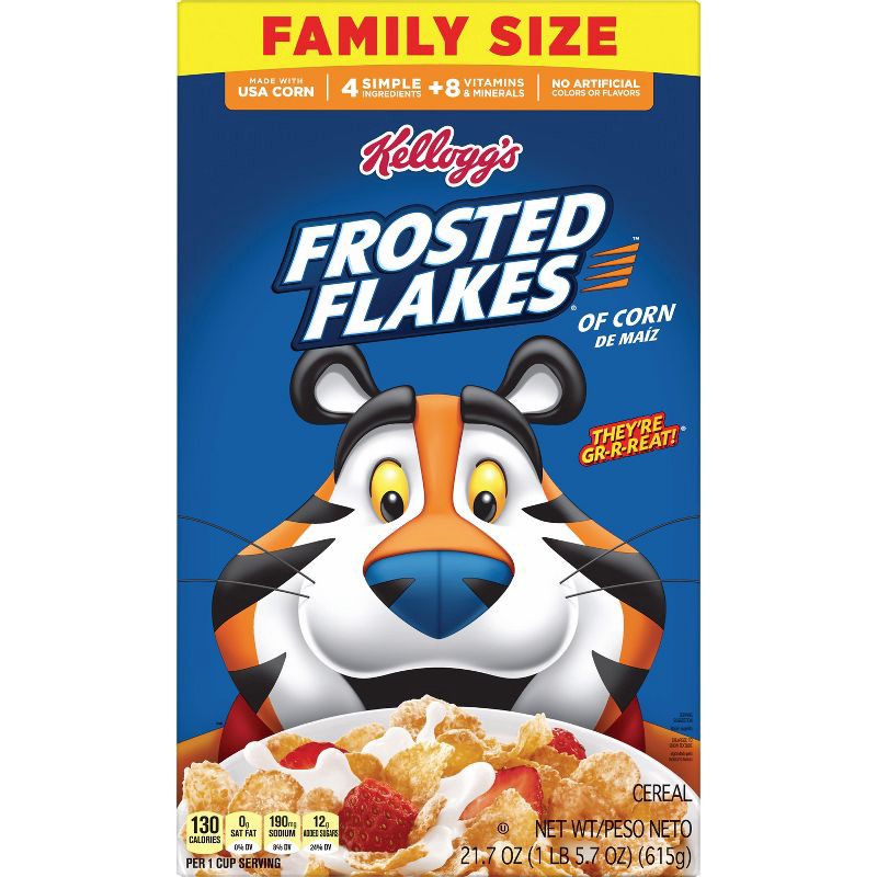 slide 6 of 12, Kellogg's Frosted Flakes Breakfast Cereal - 21.7oz, 21.7 oz