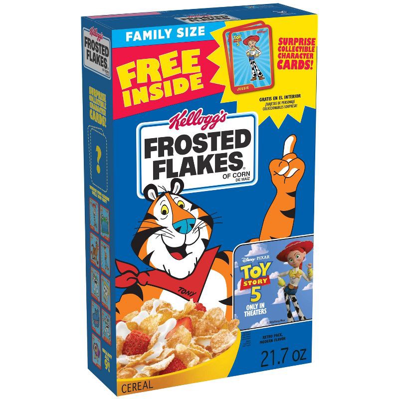 slide 1 of 12, Kellogg's Frosted Flakes Breakfast Cereal - 21.7oz, 21.7 oz