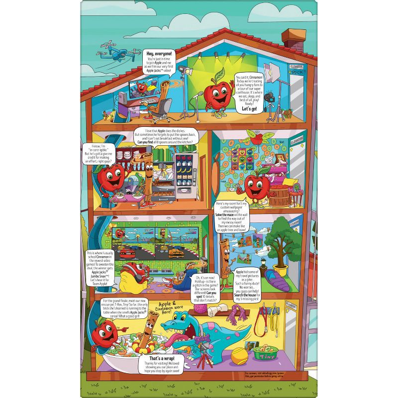 slide 9 of 11, Kellogg's Apple Jacks Breakfast Cereal - 16.6oz, 16.6 oz