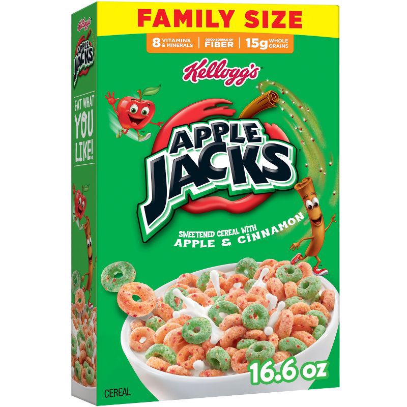 slide 1 of 11, Kellogg's Apple Jacks Breakfast Cereal - 16.6oz, 16.6 oz