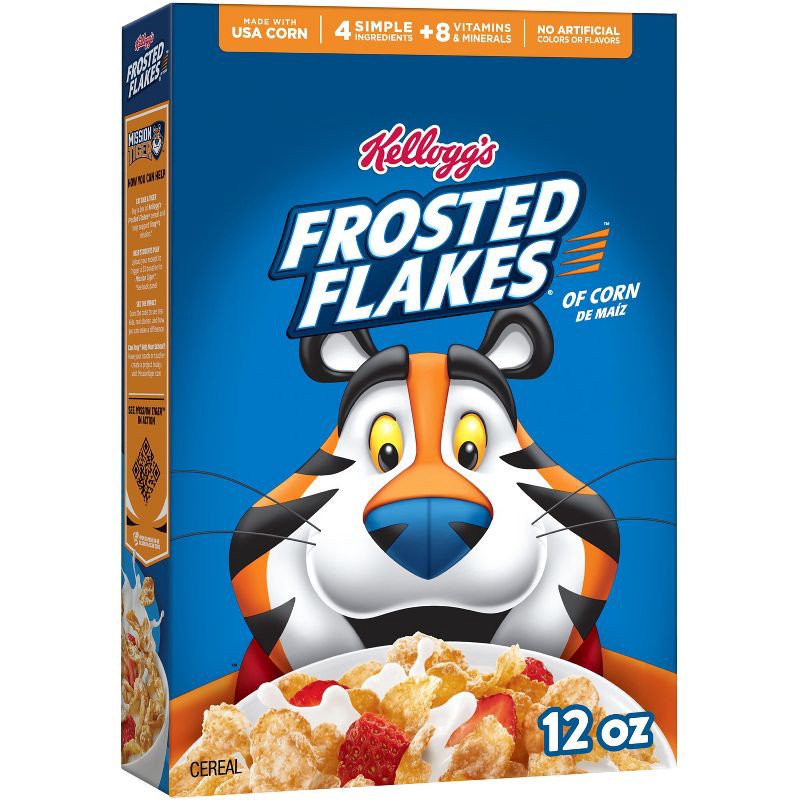 slide 1 of 11, Kellogg's Frosted Flakes Cereal - 12oz, 12 oz