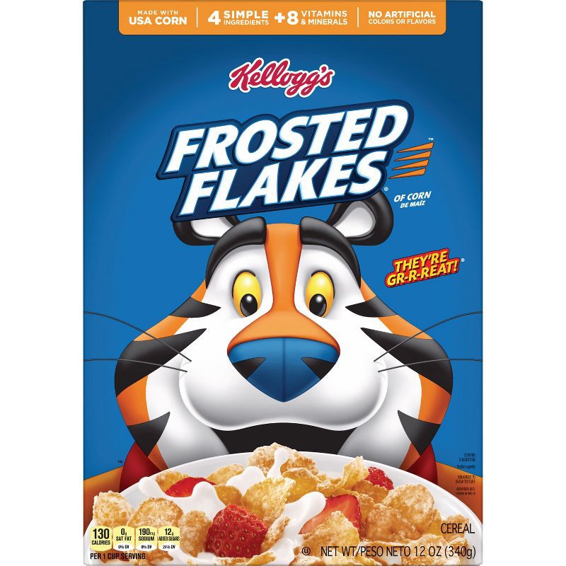 slide 6 of 11, Kellogg's Frosted Flakes Cereal - 12oz, 12 oz