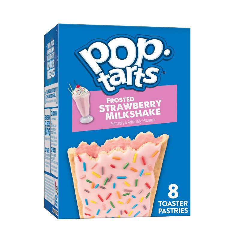 slide 1 of 8, Pop-Tarts Frosted Strawberry Milkshake Pastries - 8ct/ 13.5oz, 8 ct; 13.5 oz