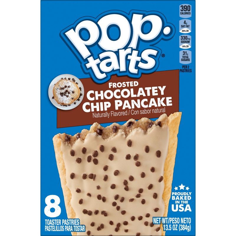 slide 8 of 8, Pop-Tarts Frosted Chocolatey Chip Pancake Pastries - 8ct / 13.5oz, 8 ct; 13.5 oz