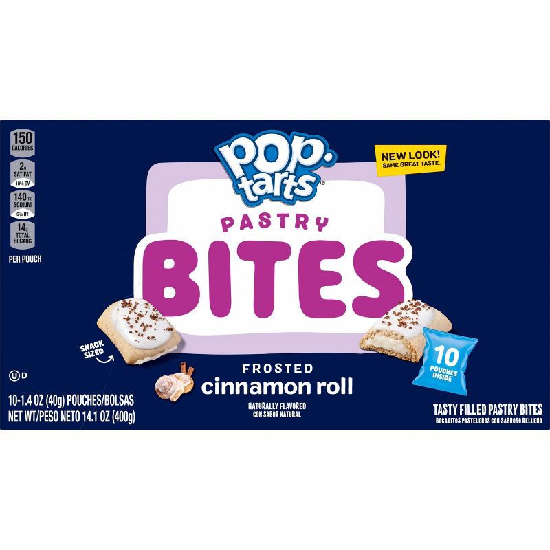 slide 2 of 10, Pop-Tarts Bites Frosted Cinnamon Roll - 10ct / 14.1oz, 10 ct, 14.1 oz