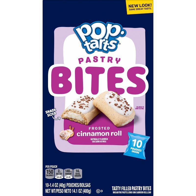 slide 8 of 10, Pop-Tarts Bites Frosted Cinnamon Roll - 10ct / 14.1oz, 10 ct, 14.1 oz