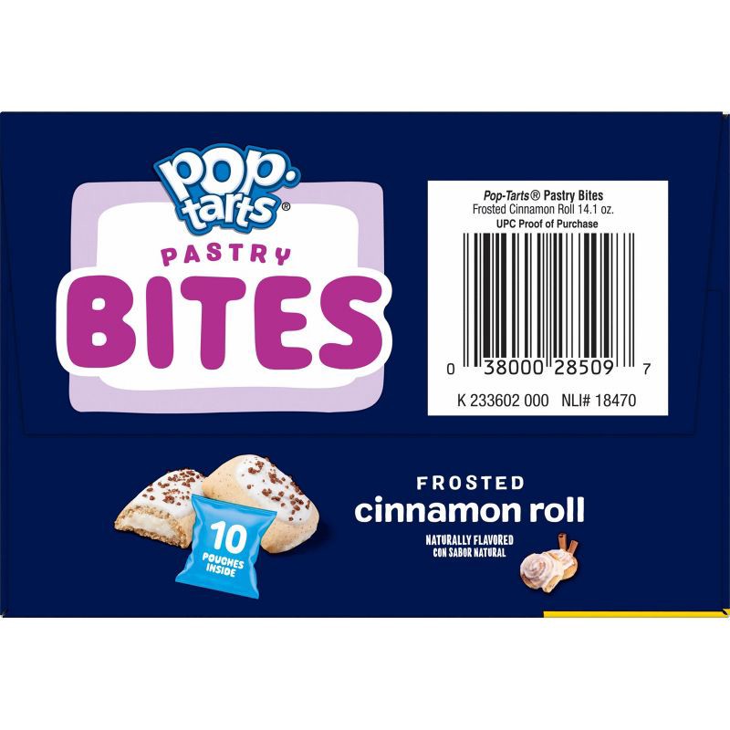 slide 10 of 10, Pop-Tarts Bites Frosted Cinnamon Roll - 10ct / 14.1oz, 10 ct, 14.1 oz