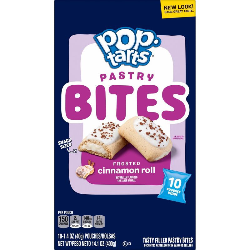 slide 10 of 11, Pop-Tarts Bites Frosted Cinnamon Roll - 10ct / 14.1oz, 10 ct, 14.1 oz