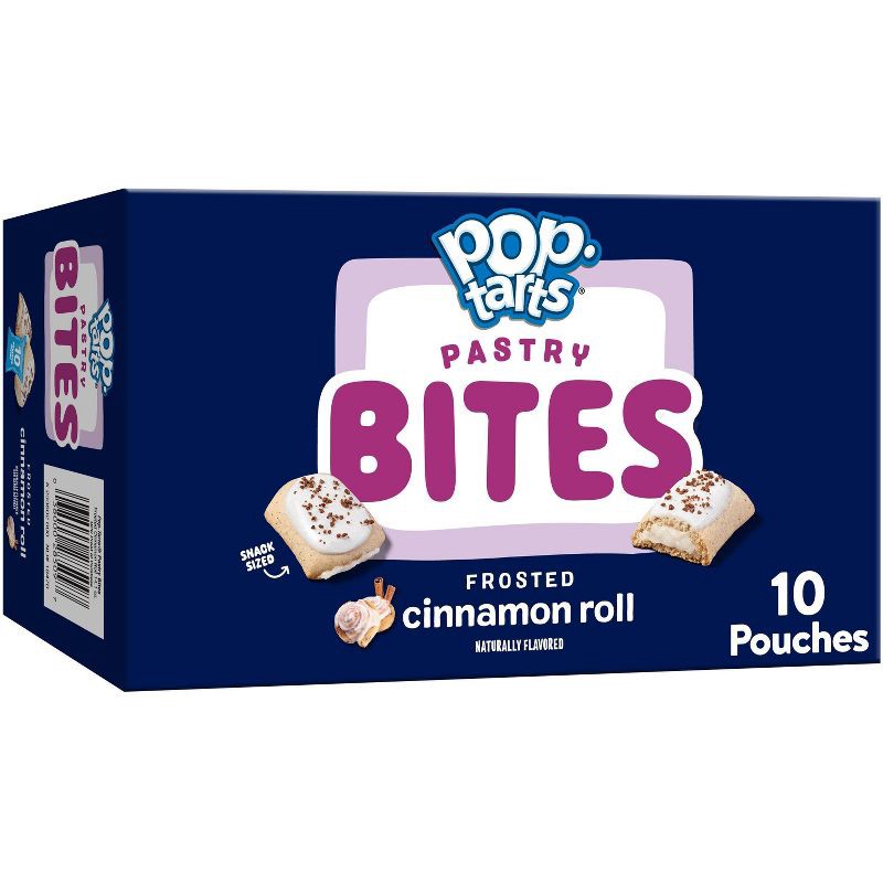 slide 1 of 10, Pop-Tarts Bites Frosted Cinnamon Roll - 10ct / 14.1oz, 10 ct, 14.1 oz