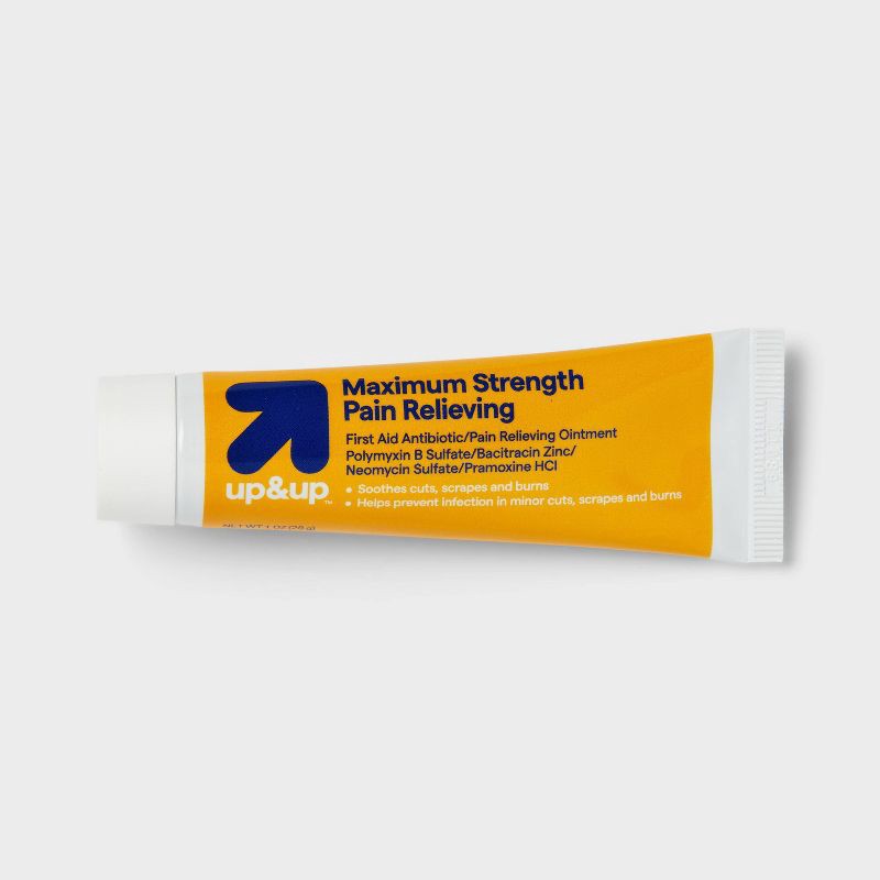 slide 3 of 4, Antibiotic Maximum Strength Pain Relieving First Aid Ointment - 1oz - up&up™, 1 oz
