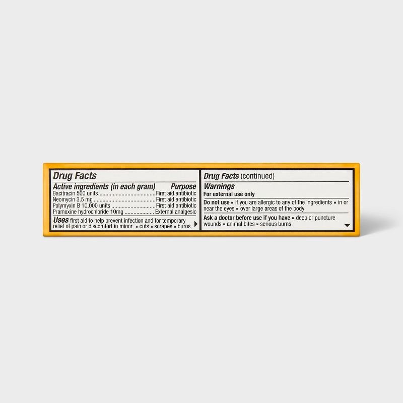 slide 4 of 5, Multi-Action Antibiotic First Aid Ointment - .5oz - up&up™, 0.5 oz