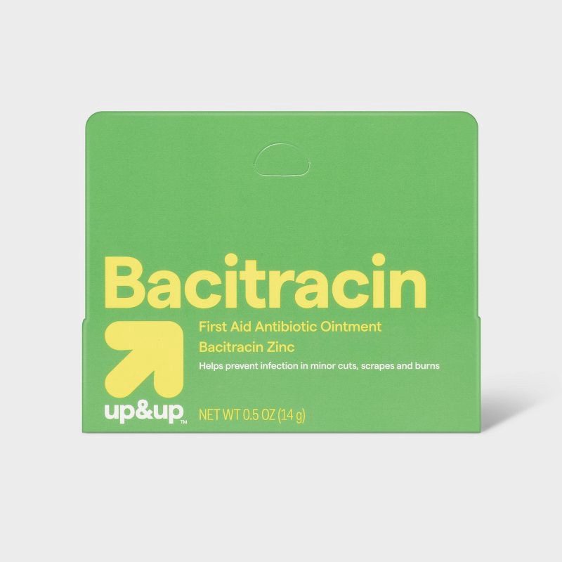 slide 1 of 4, Bacitracin Antibiotic First Aid Ointment - 0.5oz/14gms - up&up™, 0.5 oz