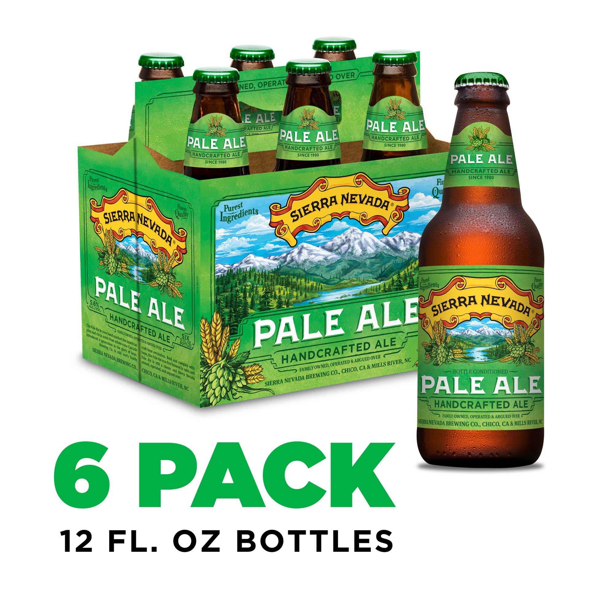 slide 1 of 6, Sierra Nevada Pale Ale Craft Beer 6 Pack (12oz Bottles), 12 oz