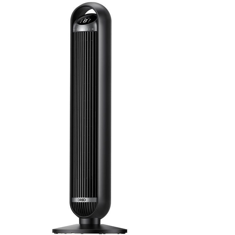 slide 1 of 8, Dreo Nomad 36" Quiet Bladeless Oscillating Tower Fan Black/Silver, 1 ct