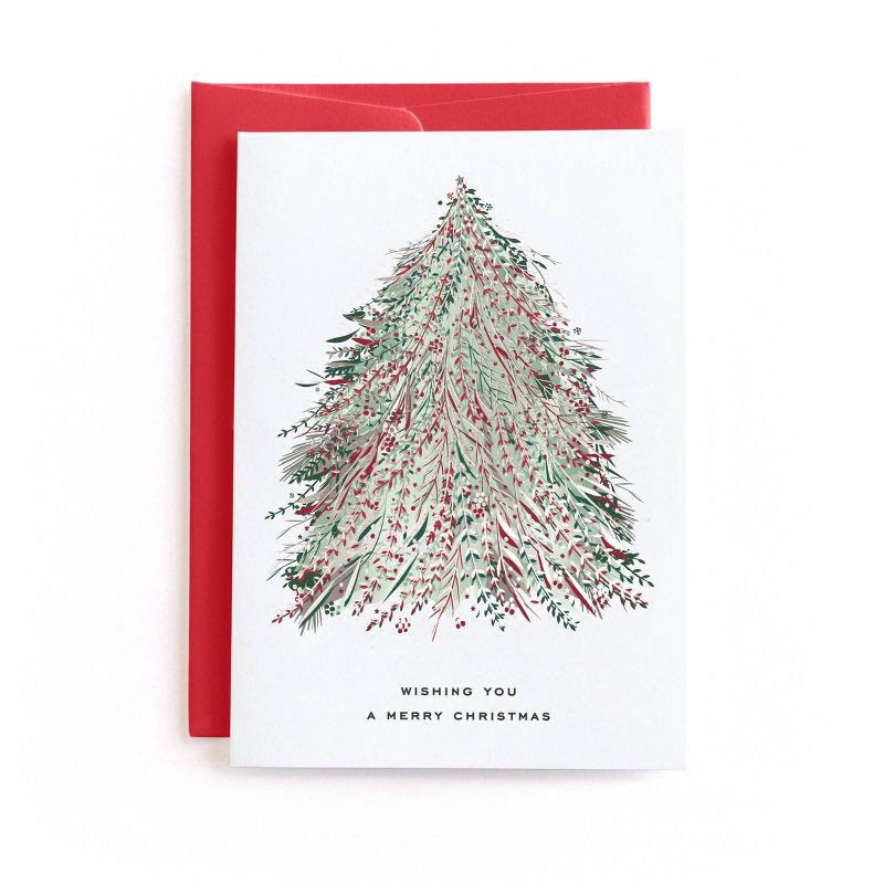 slide 1 of 3, Minted Christmas and New Year Enchanted Greeting Card, 1 ct