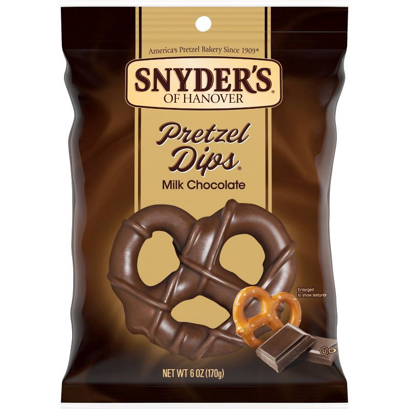 slide 1 of 4, Snyder's of Hanover Holiday Milk Chocolate Pretzel Dips - 6oz, 6 oz