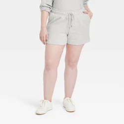 Women's Mid-Rise Fleece Shorts - Universal Thread™ Gray XXL