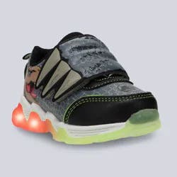 Jurassic World Toddler Boys' Athletic Sneakers - Black/Gray/Green 12T