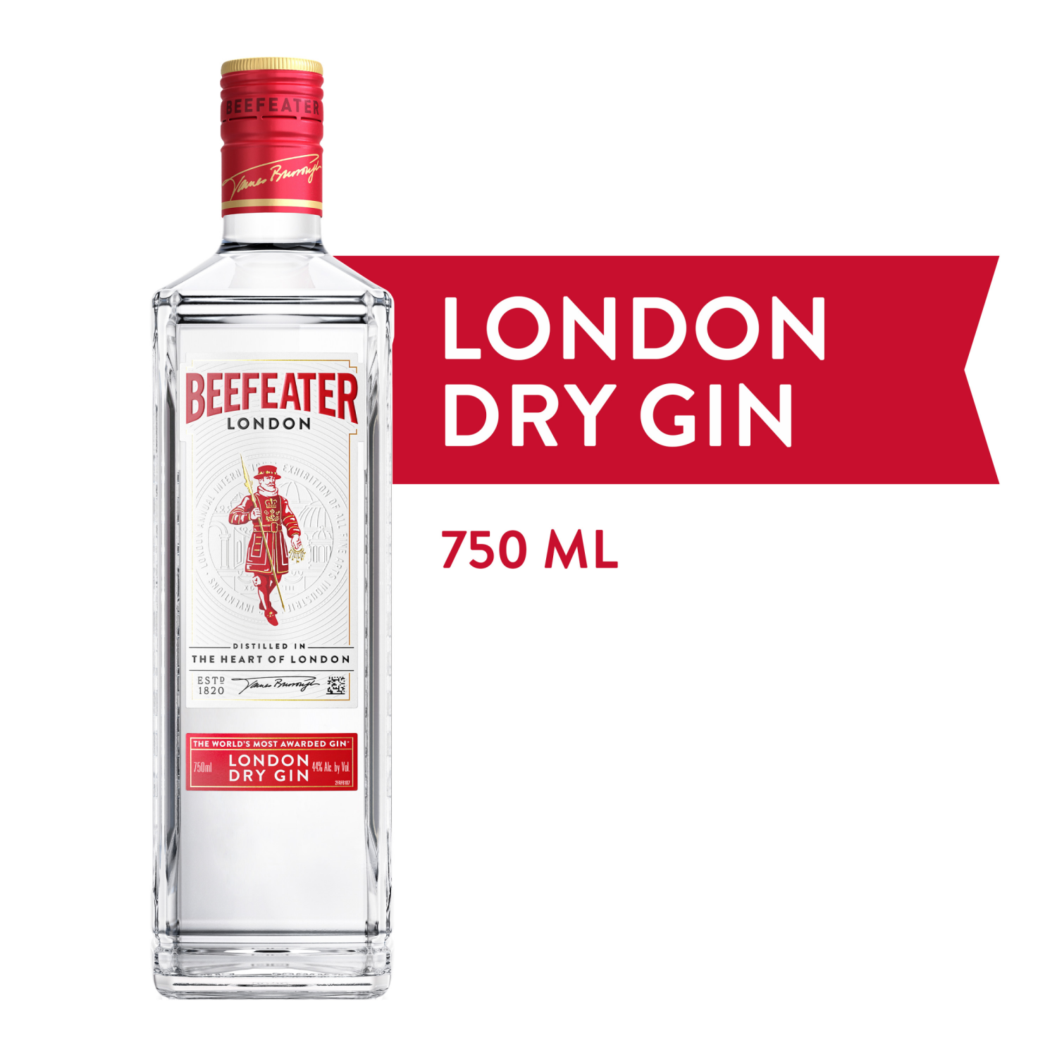 slide 1 of 8, Beefeater London Dry Gin 88 Proof 750mL Bottle, 750 ml
