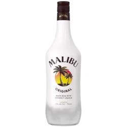 Malibu Flavored Caribbean Rum with Coconut Liqueur 750mL Bottle 42 Proof