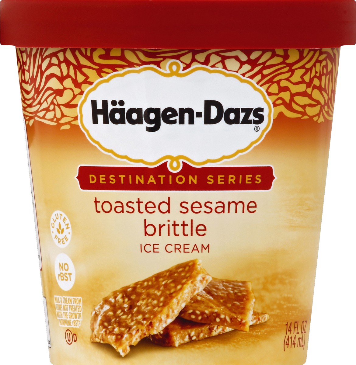 slide 3 of 3, Häagen-Dazs Destination Series Ice Cream, Toasted Sesame Brittle, 14 fl oz