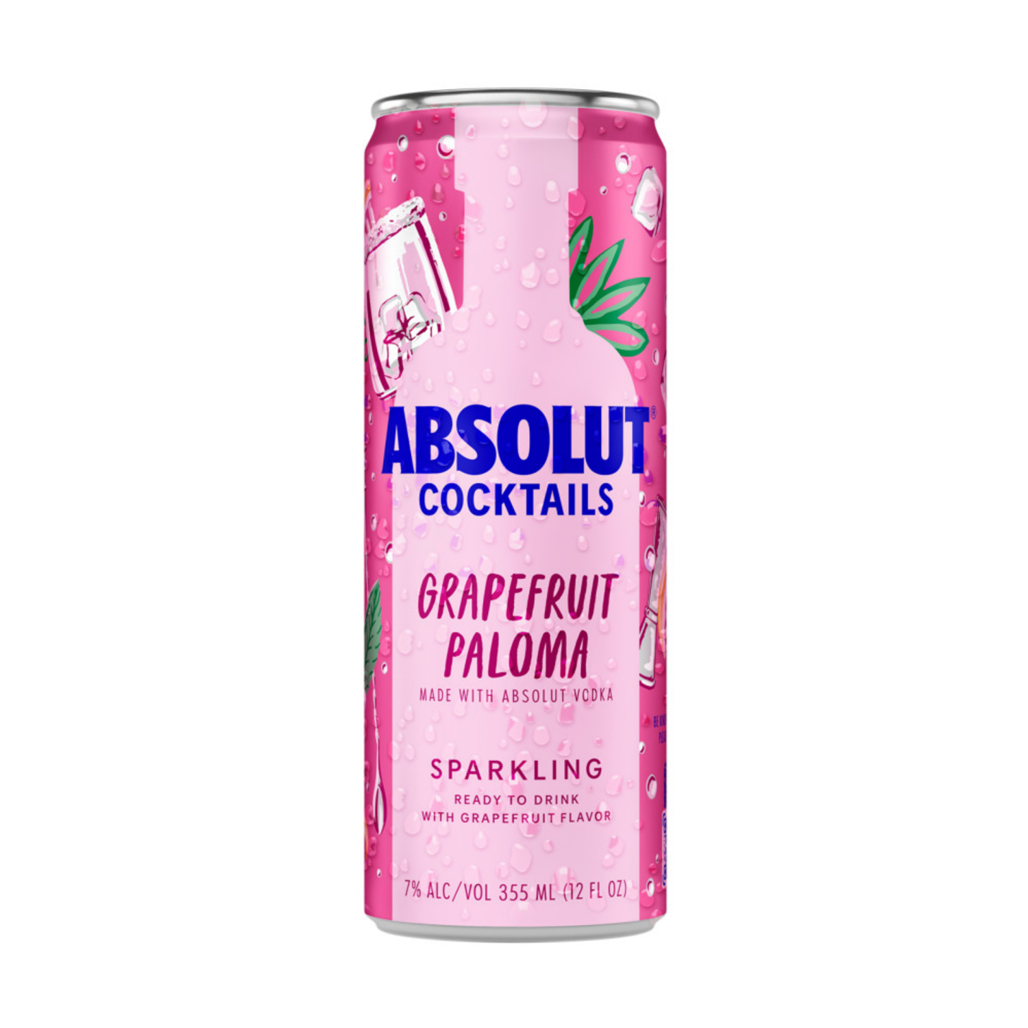 slide 6 of 8, Absolut Sparkling Grapefruit Paloma Vodka 4 - 355 ml Cans, 4 ct; 355 ml